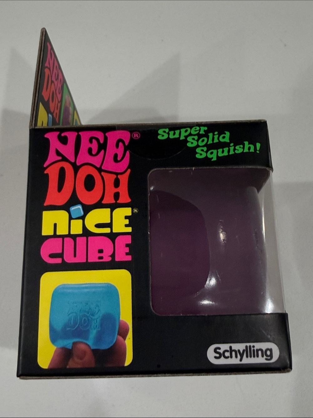 Needoh Nice Cube Kids Squishy Toy - Purple - Picture 3 of 5